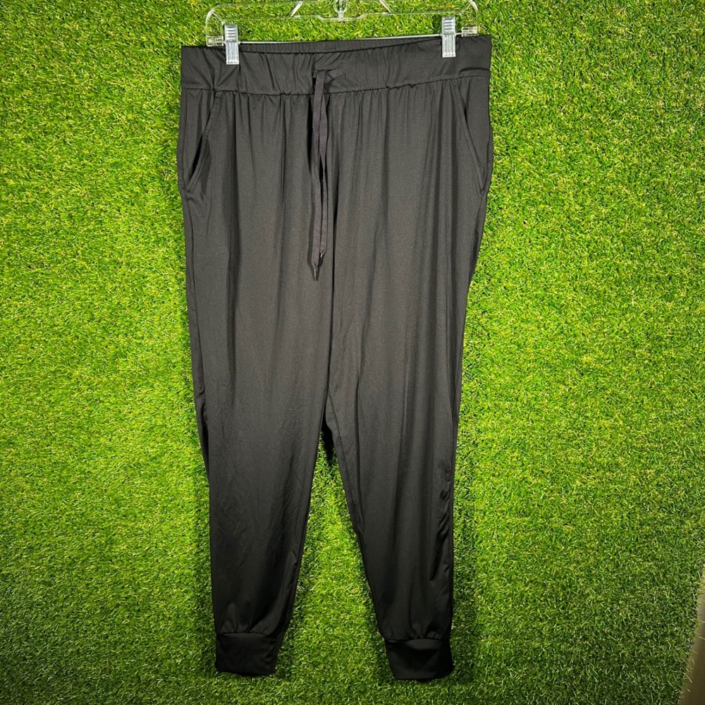 Sage Collective Womens Black Jogger Pants Elastic Waist Drawstring Medium